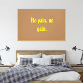 GYM-Motivationsziffern und hellbraun Leinwanddruck (Insitu (Schlafzimmer))