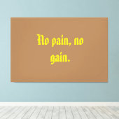 GYM-Motivationsziffern und hellbraun Leinwanddruck (Insitu (Holzboden))