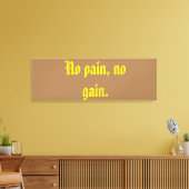 GYM-Motivationsziffern und hellbraun Leinwanddruck (Insitu (Wohnzimmer))