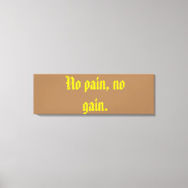 GYM-Motivationsziffern und hellbraun Leinwanddruck