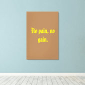 GYM-Motivationsziffern und hellbraun Leinwanddruck (Insitu (Holzboden))