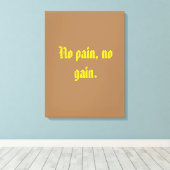 GYM-Motivationsziffern und hellbraun Leinwanddruck (Insitu (Holzboden))