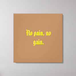 GYM-Motivationsziffern und hellbraun Leinwanddruck