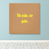 GYM-Motivationsziffern und hellbraun Leinwanddruck (Insitu (Holzboden))