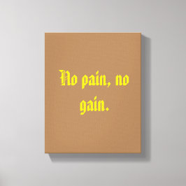 GYM-Motivationsziffern und hellbraun Leinwanddruck