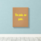 GYM-Motivationsziffern und hellbraun Leinwanddruck (Insitu (Holzboden))