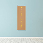 GYM-Motivationsziffern und hellbraun Leinwanddruck (Insitu (Holzboden))