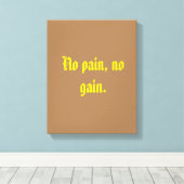 GYM-Motivationsziffern und hellbraun Leinwanddruck (Insitu (Holzboden))