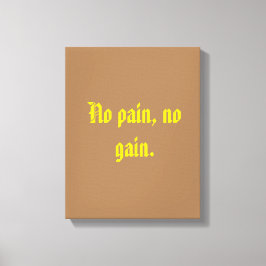 GYM-Motivationsziffern und hellbraun Leinwanddruck