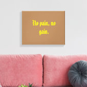 GYM-Motivationsziffern und hellbraun Leinwanddruck (Insitu (Wohnzimmer))