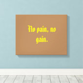GYM-Motivationsziffern und hellbraun Leinwanddruck (Insitu (Holzboden))