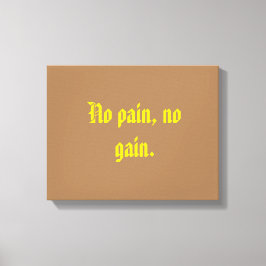 GYM-Motivationsziffern und hellbraun Leinwanddruck