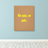 GYM-Motivationsziffern und hellbraun Leinwanddruck (Insitu (Holzboden))