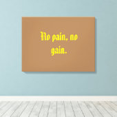 GYM-Motivationsziffern und hellbraun Leinwanddruck (Insitu (Holzboden))