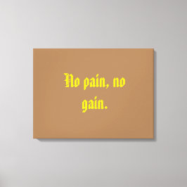 GYM-Motivationsziffern und hellbraun Leinwanddruck