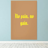 GYM-Motivationsziffern und hellbraun Leinwanddruck (Insitu (Holzboden))