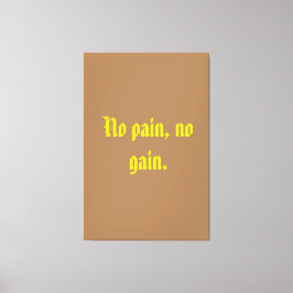 GYM-Motivationsziffern und hellbraun Leinwanddruck