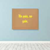 GYM-Motivationsziffern und hellbraun Leinwanddruck (Insitu (Holzboden))