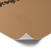 GYM-Motivationsziffern und hellbraun Poster (Ecke)