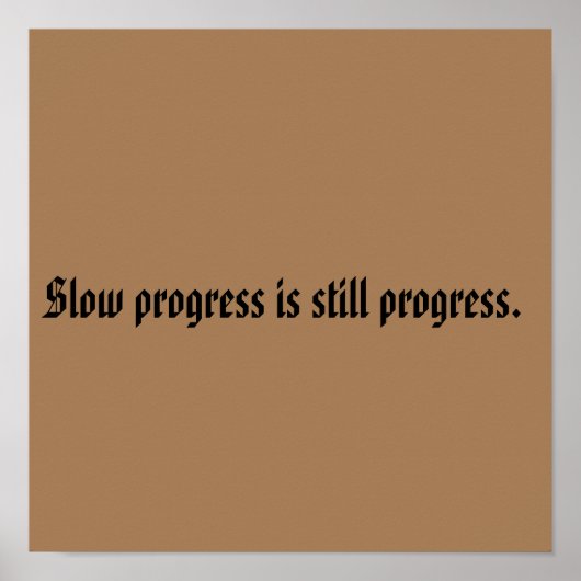 GYM-Motivationsziffern und hellbraun Poster (Vorne)