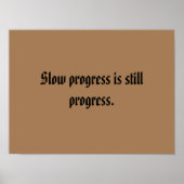 GYM-Motivationsziffern und hellbraun Poster (Vorne)