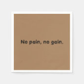 GYM-Motivationsziffern und hellbraun Serviette (Vorderseite)