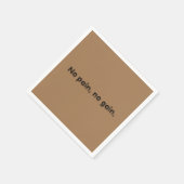 GYM-Motivationsziffern und hellbraun Serviette (Ecke)