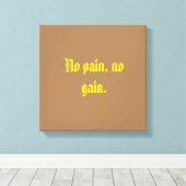 GYM-Motivationsziffern und hellbraune Leinwand (Insitu (Holzboden))