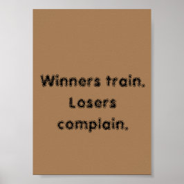 GYM-Motivationsziffern und hellbraunes Poster