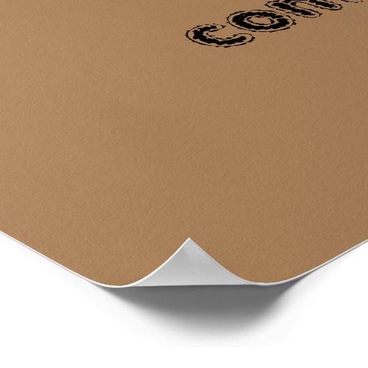 GYM-Motivationsziffern und hellbraunes Poster (Ecke)