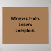 GYM-Motivationsziffern und hellbraunes Poster (Vorne)