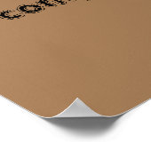 GYM-Motivationsziffern und hellbraunes Poster (Ecke)