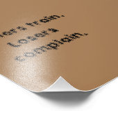 GYM-Motivationsziffern und hellbraunes Poster (Ecke)