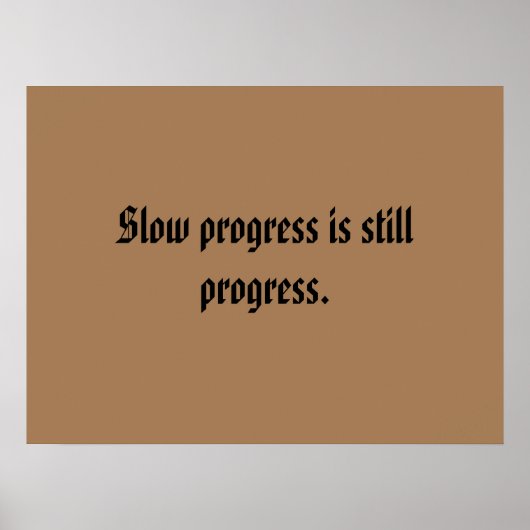 GYM-Motivationsziffern und hellbraunes Poster (Vorne)