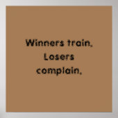 GYM-Motivationsziffern und hellbraunes Poster (Vorne)