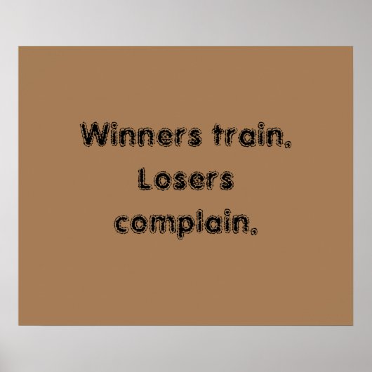 GYM-Motivationsziffern und hellbraunes Poster (Vorne)