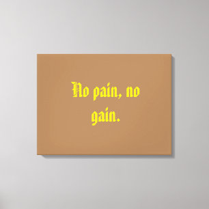 GYM Motivationszitate Und Hellbraun Leinwanddruck