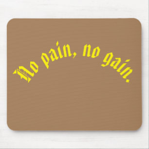 GYM Motivationszitate Und Hellbraun Mousepad