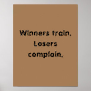 GYM Motivationszitate und hellbrauner Poster