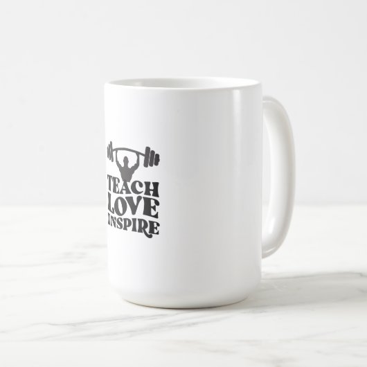 GYM-motivierend Design Kaffeetasse (VorderseiteRechts)