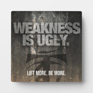 Gym Motivierend Plaque Fotoplatte