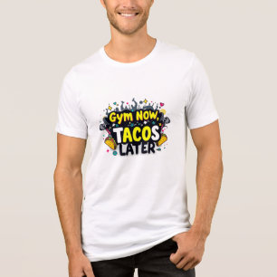 Gym Now Tacos Spater Bella+Leinwand Tri-Blend T - Shirt