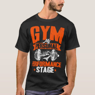 Gym-Personal-Leistungsbühne-Training-Vintage-Wei T-Shirt