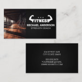 Gym | Personal Trainer | Fitness-FlexoLogo Visitenkarte (Vorne/Hinten)