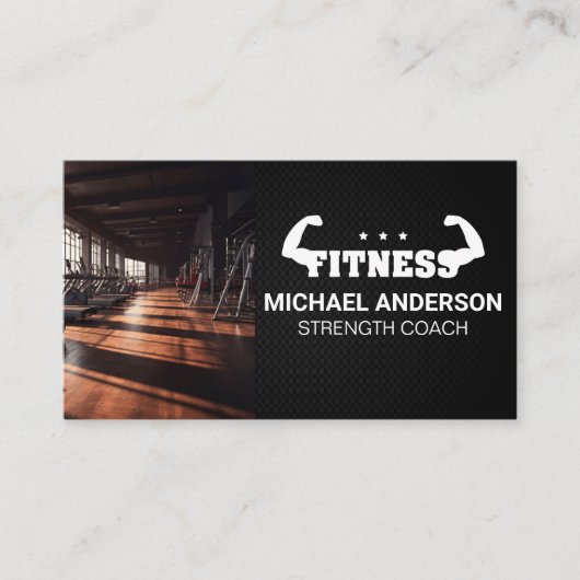 Gym | Personal Trainer | Fitness-FlexoLogo Visitenkarte (Vorderseite)