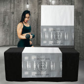 Gym Pop Up Shop Table Runner Sign Business Logo Wandteppich
