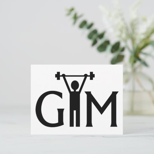GYM POSTKARTE (Stehend Vorderseite)
