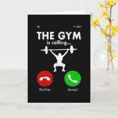 Gym PowerHeft Bodybuilding Sprichwort Geschenk Karte (Gelbe Blume)