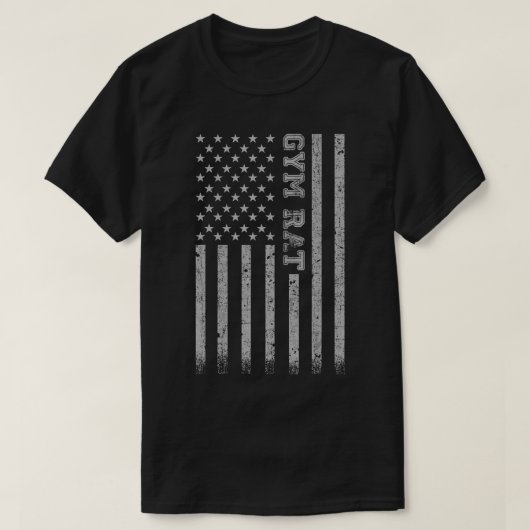 Gym Rat American Flag T-Shirt (Design vorne)