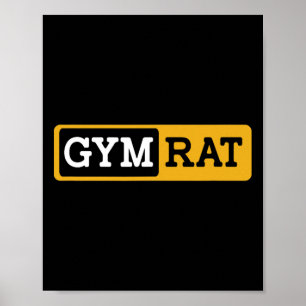 Gym Rat Bodybuilding Workout Bodybuilder Poster